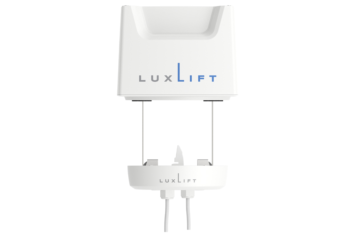 Eine gerenderte Ansicht des Luxlift Light Leuchtenlift.