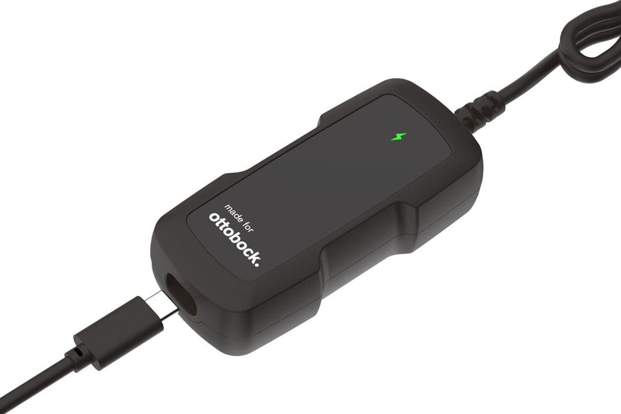 Rendering des USB Ladeadapters von Ottobock.